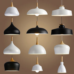 Lampes suspendu Aluminium luminaire en bois
