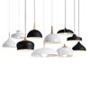 Image of Lampes suspendu Aluminium luminaire en bois