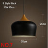 Image of Lampes suspendu Aluminium luminaire en bois