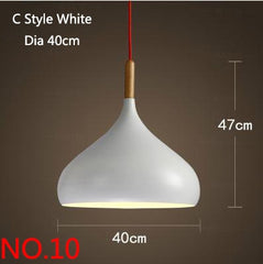 Lampes suspendu Aluminium luminaire en bois