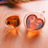 Image of Tasse Transparent En Forme De Coeur