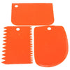 Image of Spatule De Glaçage Et De Décoration Gateau (3 Pièces) - Orange