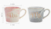 Image of Mug Mr Et Mrs En Porcelaine (Style Marbre)