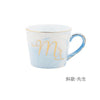 Image of Mug Mr Et Mrs En Porcelaine (Style Marbre) - Mr Bleu / 301-400Ml